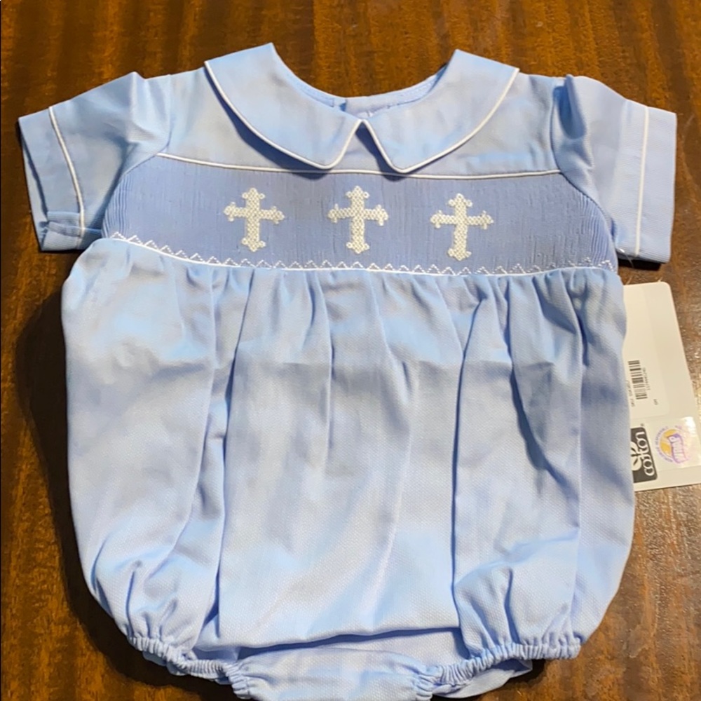 Baby boy baptism outfit